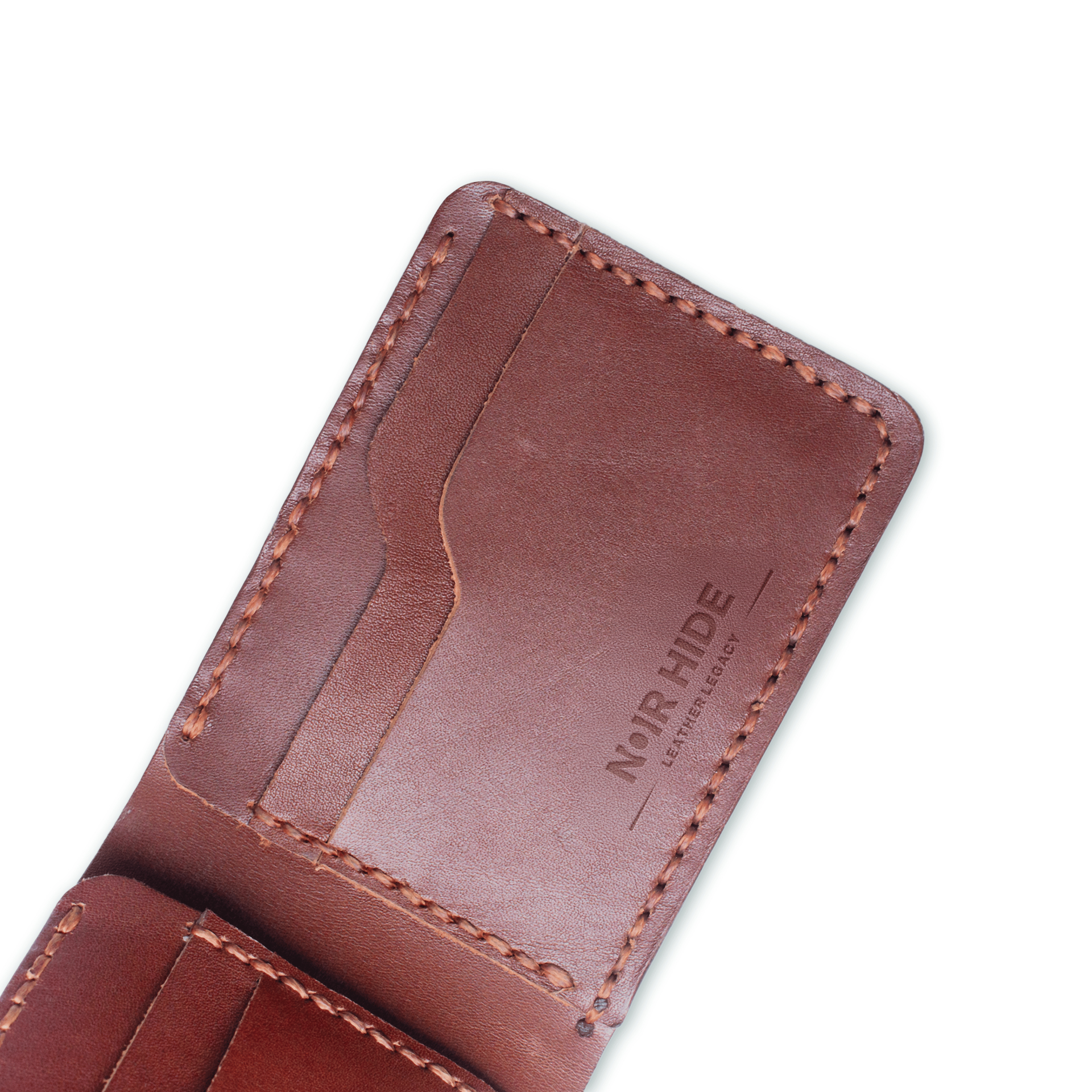 Hand Stitched Bifold Russet - Image 3